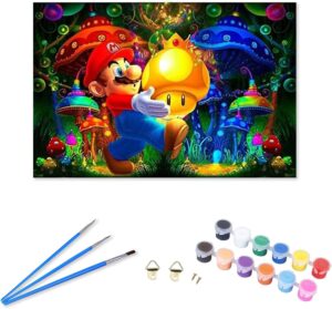 Kit peinture par numéros Mario 5D 40×50 cm