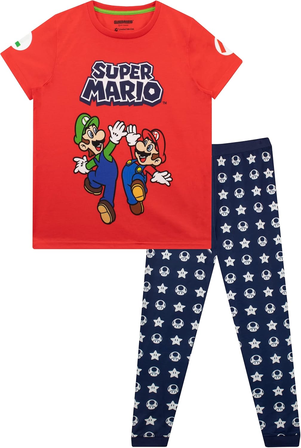 Pyjama garçon Super Mario avec Mario et Luigi