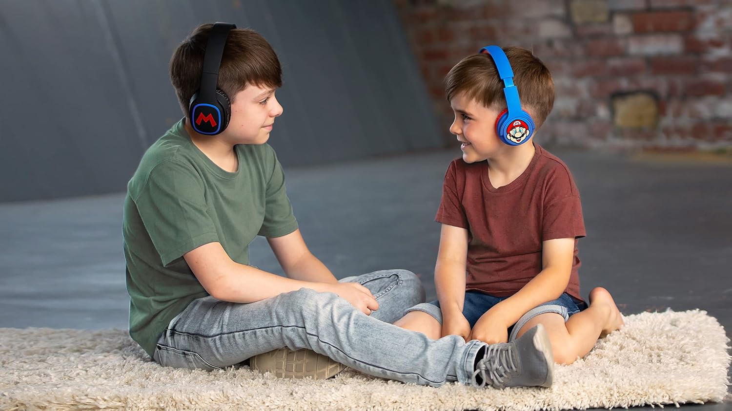 Casque audio Bluetooth Super Mario Icon noir, pliable et arceau rembourré – Image 8