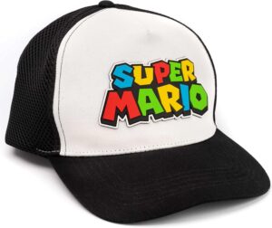 Casquette Snapback Super Mario Nintendo enfant blanc et noir taille unique