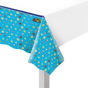 Nappe en plastique multicolore Super Mario 1,37 x 2,43 m