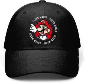 Casquette de baseball Super Mario, tailles 52 et 54