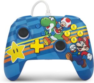 Manette filaire Mario Amis du Mushroom Kingdom pour Nintendo Switch, Switch OLED et Switch Lite