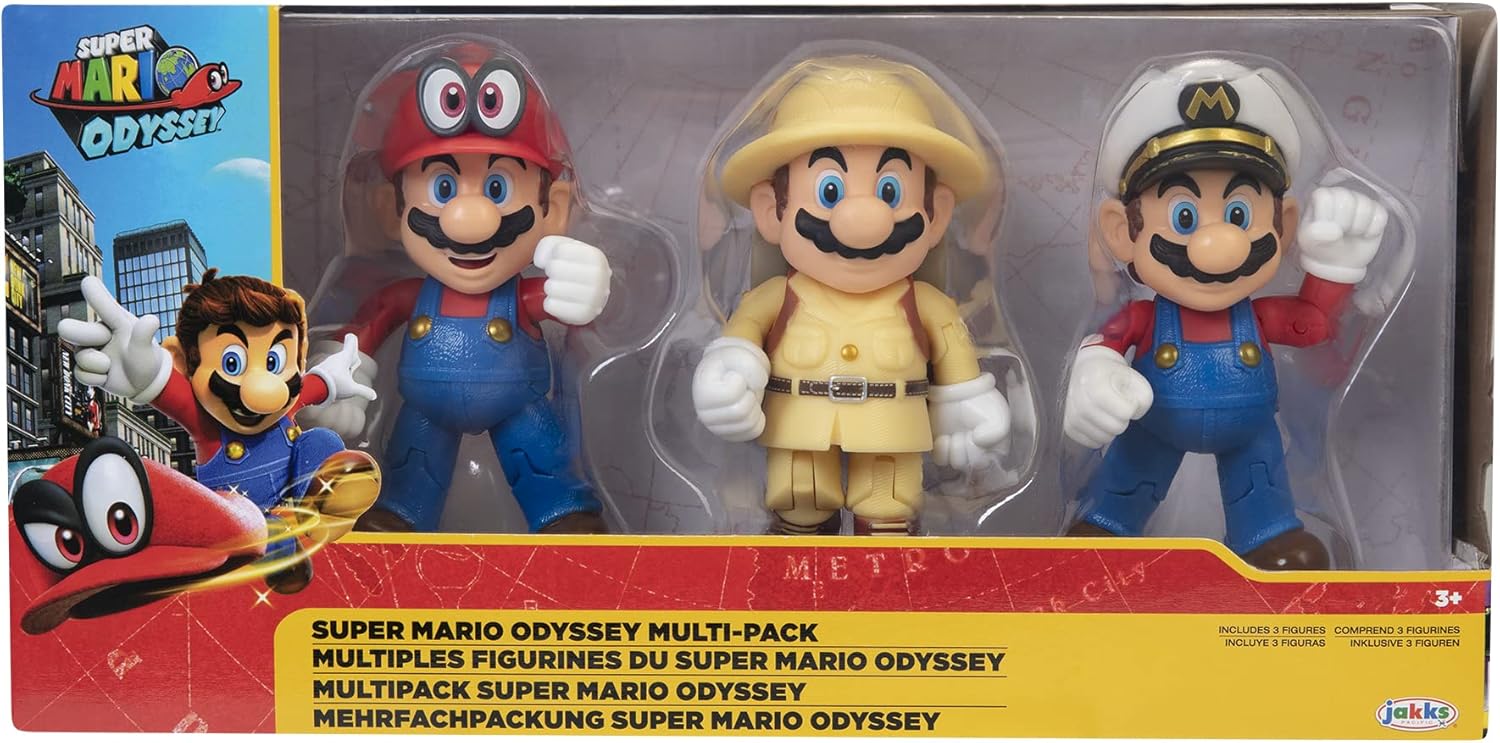 Pack de 3 figurines Mario 10 cm - Super Mario Odyssey – Image 3