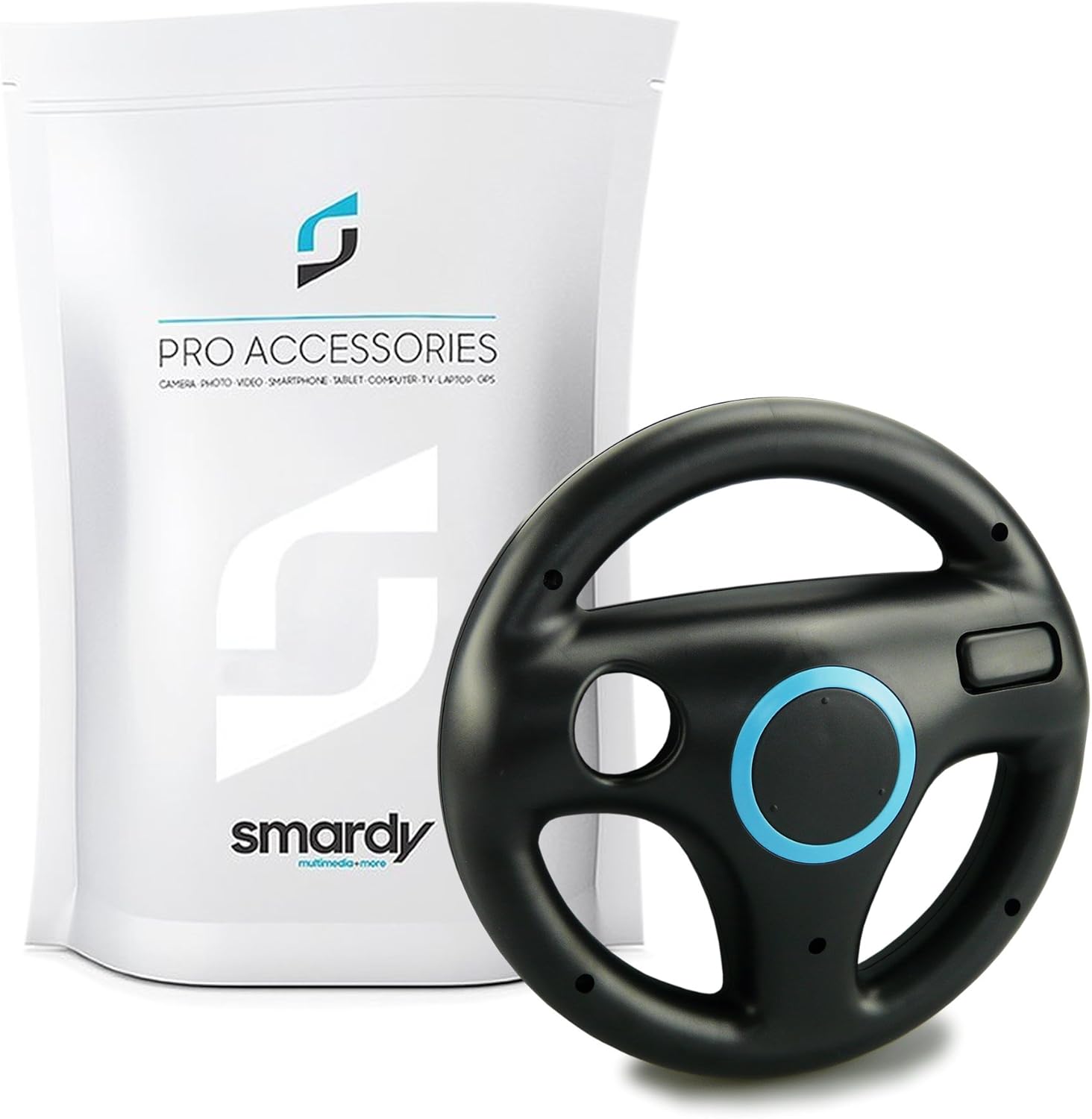 Volant de course noir Mario Kart pour télécommande Nintendo Wii U – Image 5
