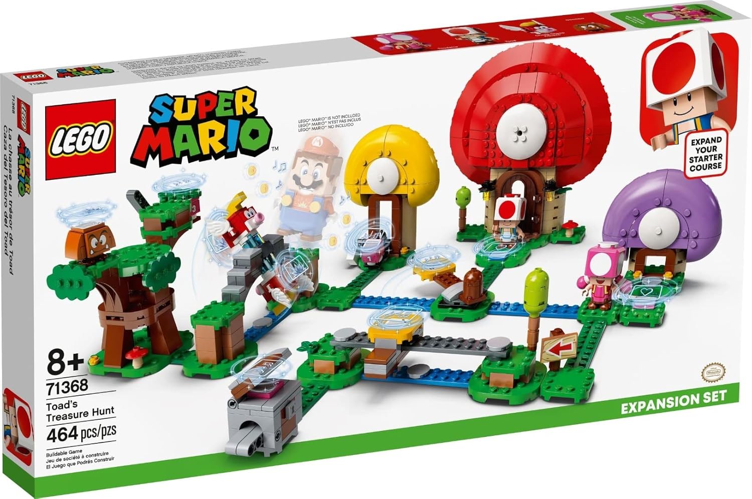LEGO Super Mario 71368 Ensemble d’extension Chasse au trésor avec Toad