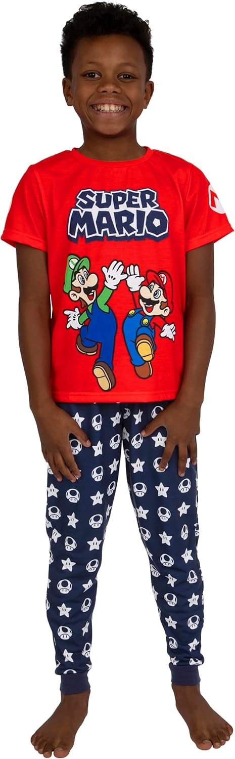Pyjama garçon Super Mario avec Mario et Luigi – Image 2