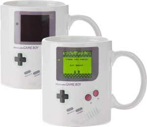 Tasse Gameboy Mario sensible à la chaleur 290 ml noire