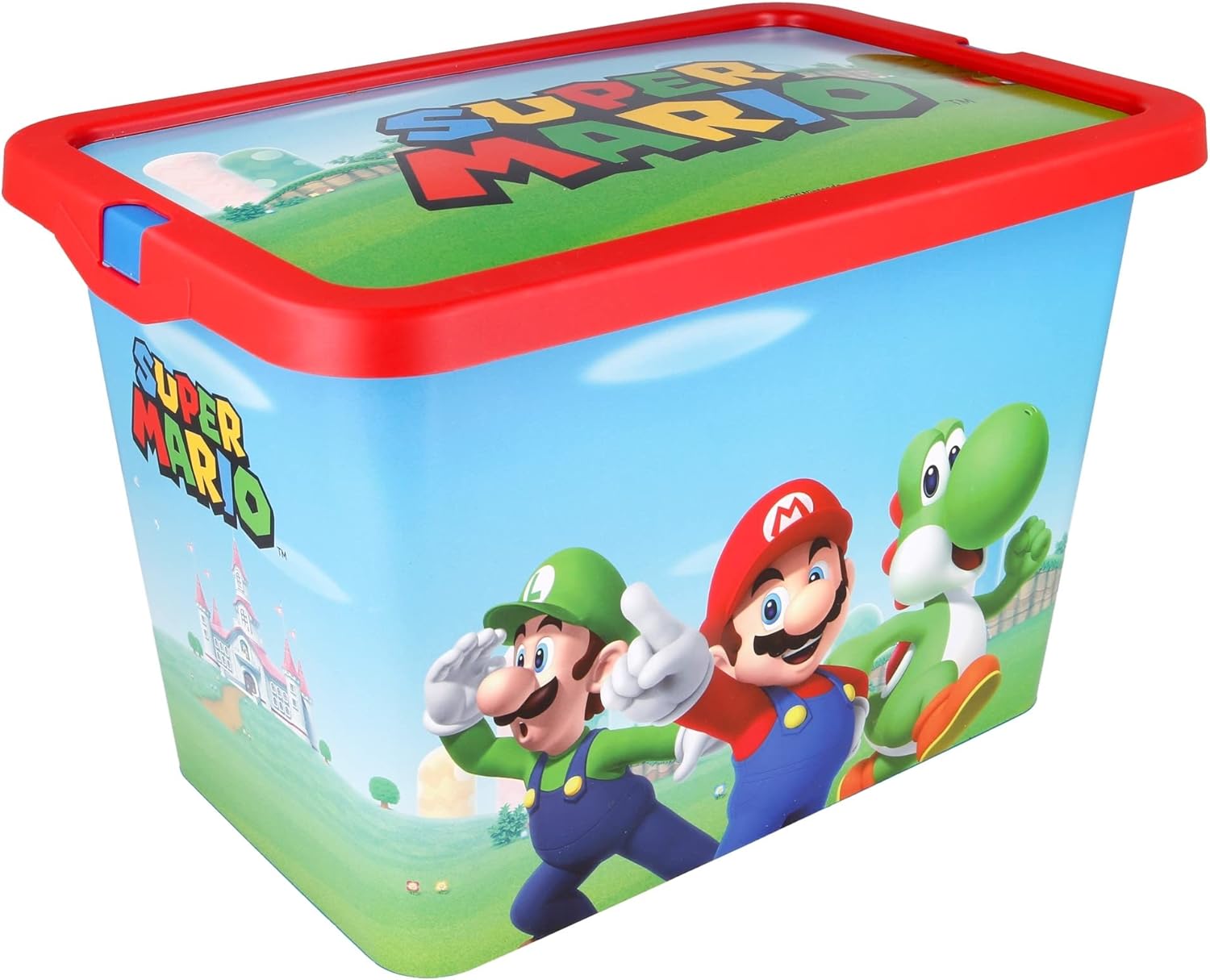 Boîte de rangement Super Mario avec couvercle, format 7