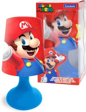 Veilleuse de chevet Mario Nintendo multicolore sans fil Lexibook rouge