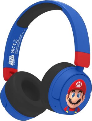 Casque audio sans fil Super Mario SM1001 pour enfant, bleu