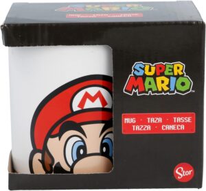 Mug Super Mario en céramique blanc et rouge 350 ml