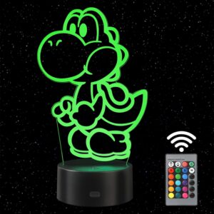 Veilleuse LED Yoshi 3D Super Mario 16 couleurs USB