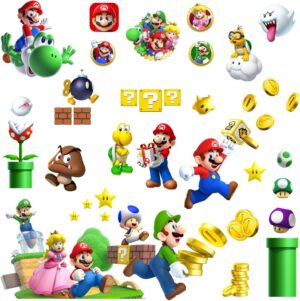 Sticker mural Mario effet 3D pour chambre d'enfant