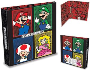 Classeur à anneaux Super Mario format A4 en 4 couleurs