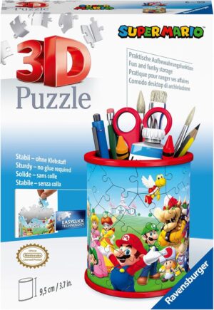 Pot à crayons puzzle 3D Super Mario 54 pièces Ravensburger