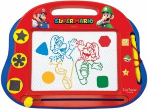 Ardoise magique multicolore Super Mario avec stylet et 3 tampons