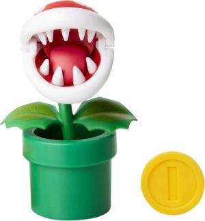 Figurine Nintendo Plante Piranha avec boîte interrogante 10 cm