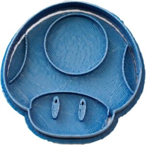 Coupe-biscuits Mario Bros en plastique bleu 8 x 7 x 1,5 cm