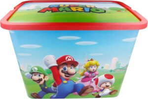 Boîte de rangement Super Mario 23 L avec couvercle