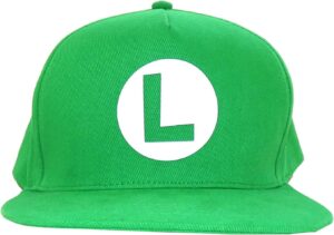 Casquette verte Luigi Super Mario avec badge