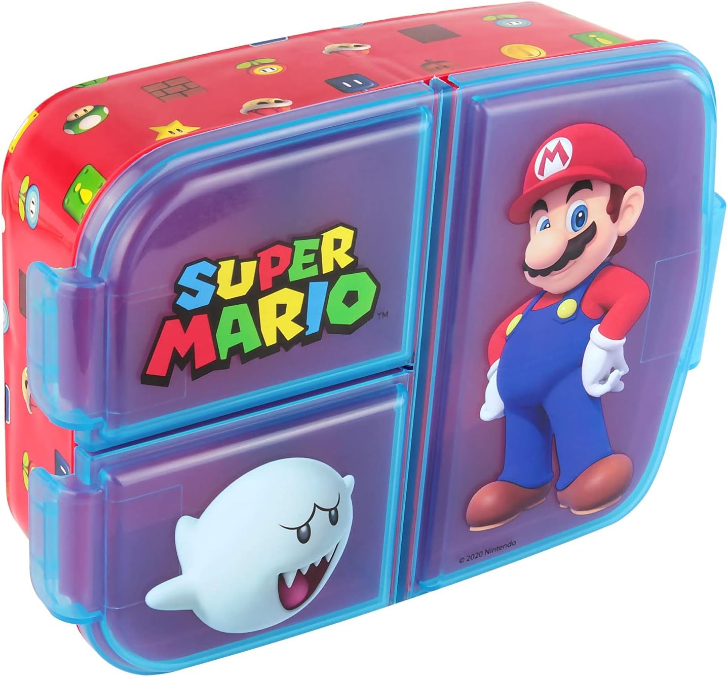 Boîte à déjeuner Super Mario multicolore à 3 compartiments pour enfant – Image 2
