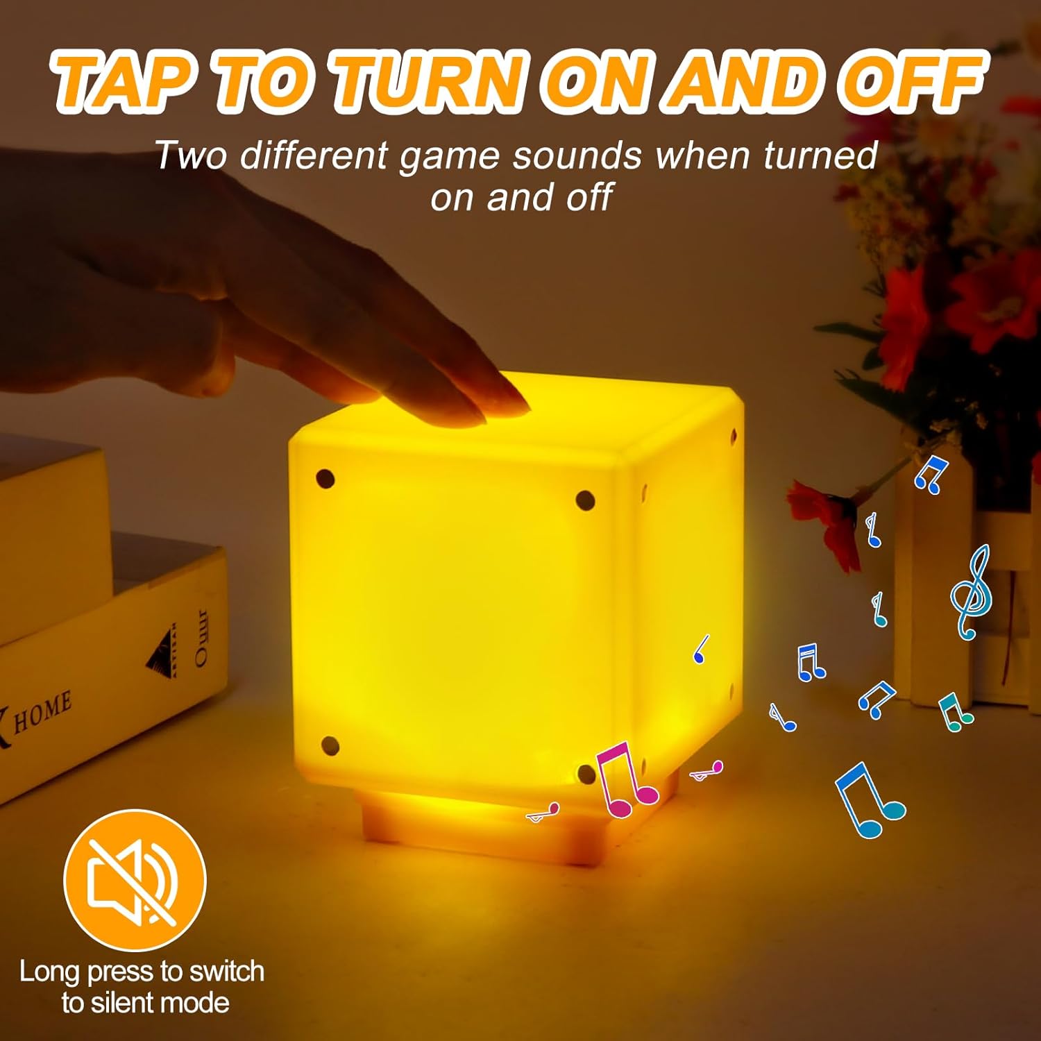 Veilleuse Mario en cube 3D avec son et recharge USB – Image 4