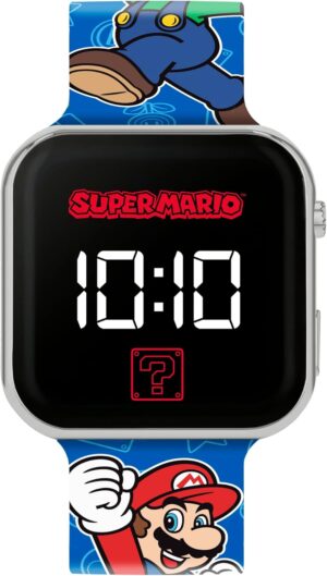 Montre Mario multicolore à affichage LED GSM4259