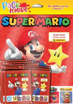 Pack Panini Super Mario avec album et 50 pochettes