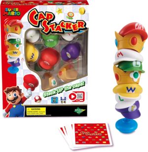 Super Mario Cap Stacker EPOCH Games, jeu d empilement 2 a 4 joueurs