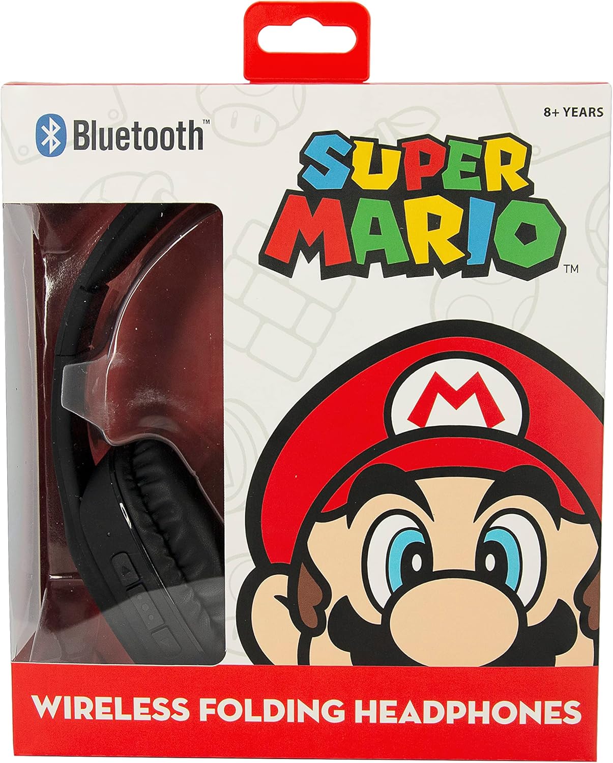 Casque audio Bluetooth Super Mario Icon noir, pliable et arceau rembourré – Image 6