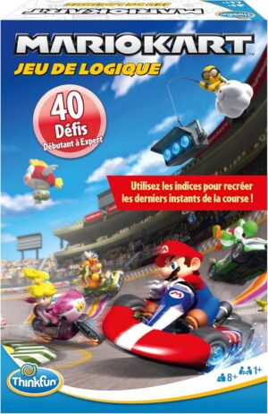 Mario Kart ThinkFun Ravensburger jeu de logique 40 défis format voyage