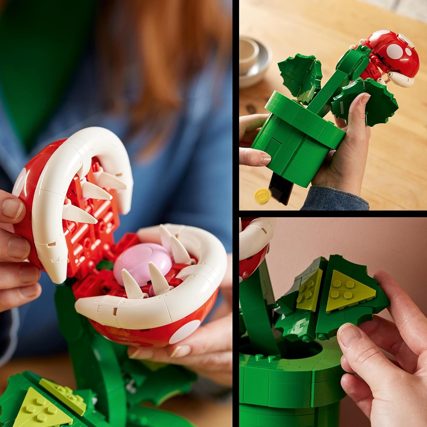 Plante Piranha LEGO Super Mario articulée avec tuyau et 2 pièces 71426 – Image 4