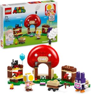 LEGO Super Mario Boutique Toad avec Carottin, ensemble d’extension 2 figurines 71429