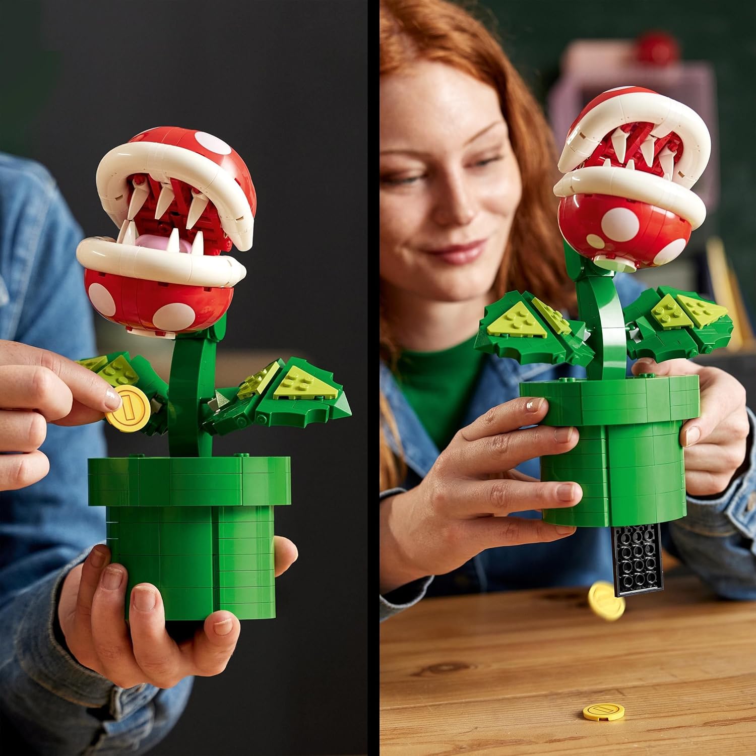 Plante Piranha LEGO Super Mario articulée avec tuyau et 2 pièces 71426 – Image 5