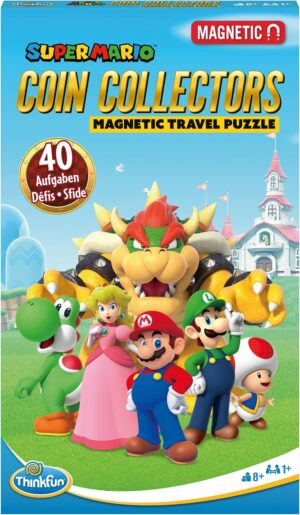 ThinkFun Super Mario, jeu de logique magnétique 40 défis version voyage