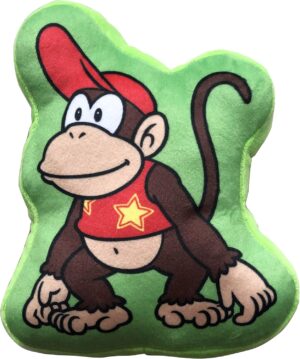 Coussin body Diddy Kong noir en polyester 20 cm