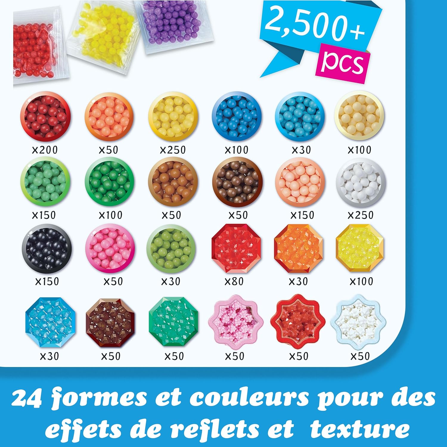 Box Aquabeads Super Mario avec présentoir et perles à eau 31774 – Image 5