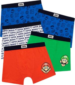 Super Mario, lot de 5 slips garçon avec Mario