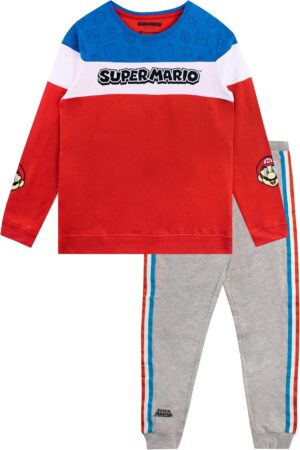 Ensemble enfant Super Mario avec Mario, sweat-shirt et jogging