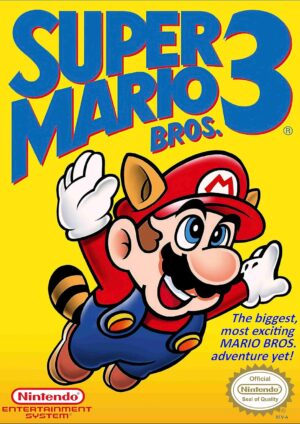 Affiche rétro Mario Super Mario Bros 3 sur papier photo brillant