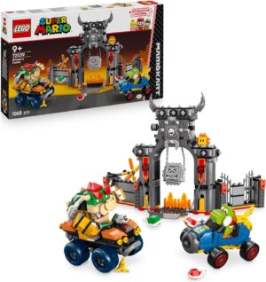 Château de Bowser Mario Kart LEGO Super Mario avec 2 voitures