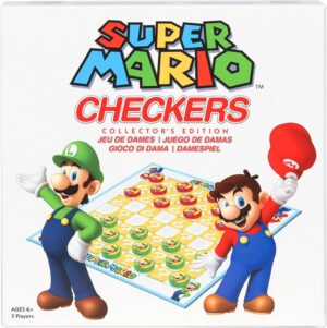 Jeu de dames Super Mario avec Mario ou Luigi dès 6 ans