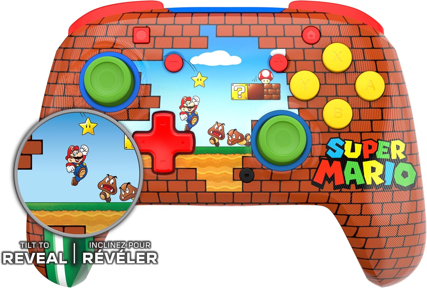 Manette sans fil Turtle Beach Rematch Mario Brick pour Nintendo Switch avec batterie rechargeable, compatible Switch 2 – Image 2