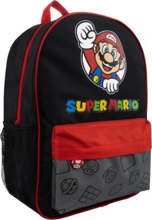 Sac à dos enfant Super Mario noir avec Mario