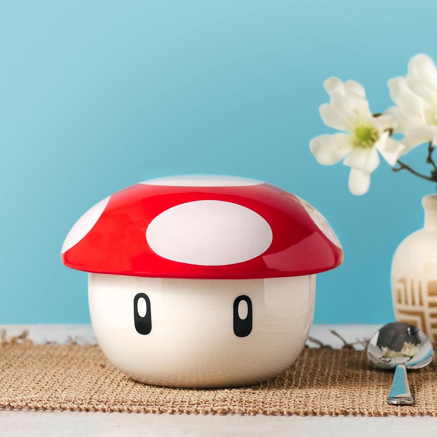 Bol Super Mario avec couvercle motif Super Champignon en céramique – Image 7