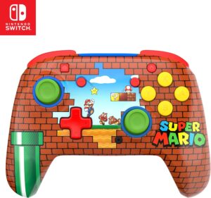 Manette sans fil Turtle Beach Rematch Mario Brick pour Nintendo Switch avec batterie rechargeable, compatible Switch 2