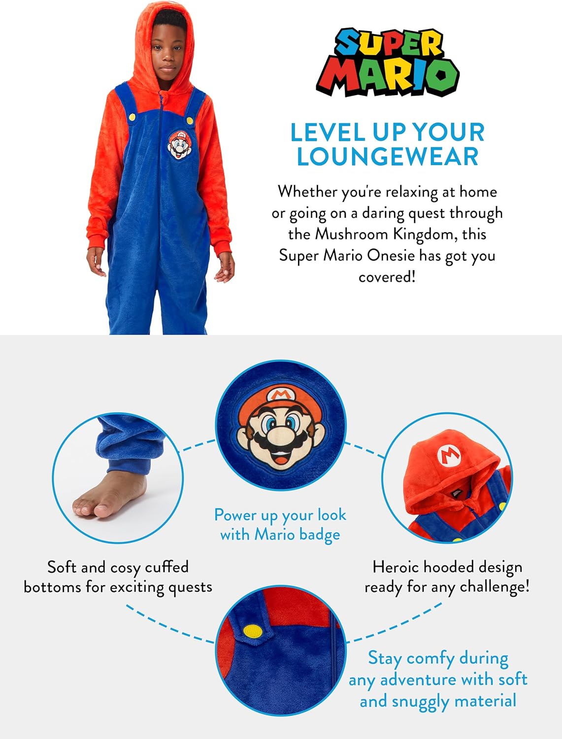 Surpyjama Super Mario garçon en pilou pilou – Image 5
