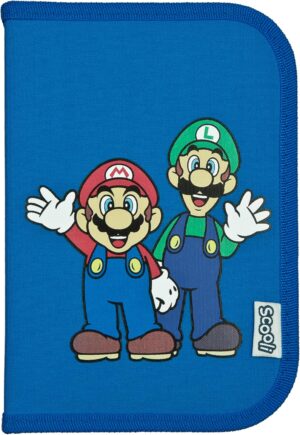 Trousse d’étudiant Super Mario remplie avec 14 crayons de couleur