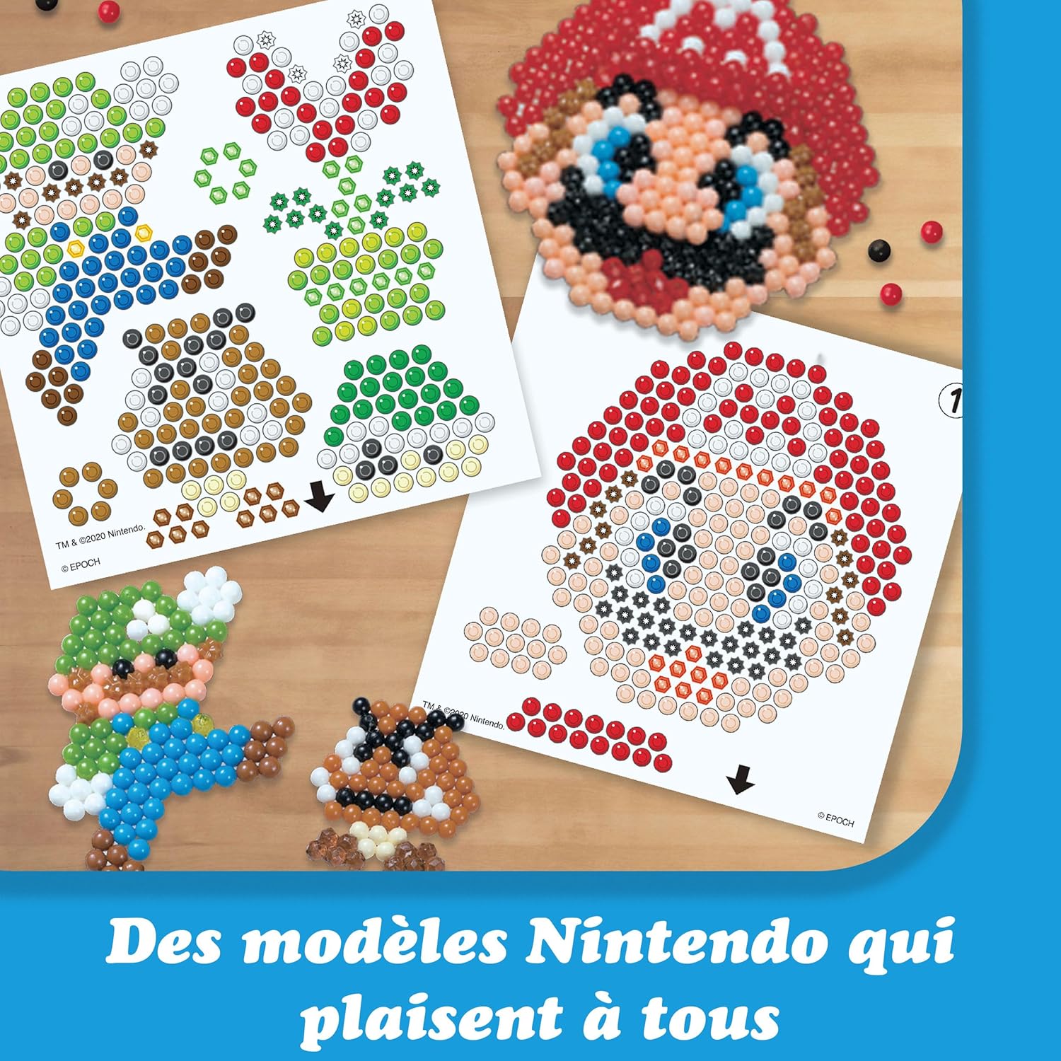Box Aquabeads Super Mario avec présentoir et perles à eau 31774 – Image 6